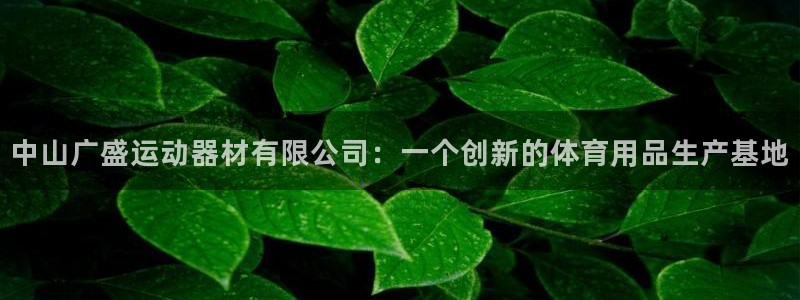 yy易游体育官网下载招商电话号码：中山广盛运动器材有限公司：