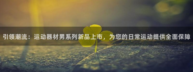 yy易游体育官方正版app集团简介：引领潮流：运动器材男系列